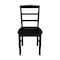 International Concepts Set of 2 Madrid Ladderback Chairs, Black C46-2P - alternate 7